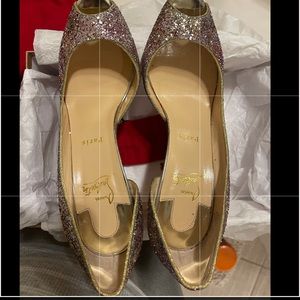 Christian Louboutin Demi you glitter size 41 100mm